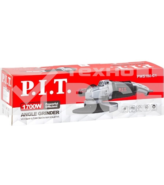 Углошлифовальная машина P.I.T. PWS180-C1 1700Вт 8500об/мин рез.шпин.:M14 d=180мм