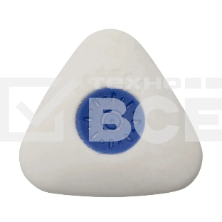 Ластик Silwerhof Trio 181152 треугольный 40х40х10мм каучук термопластичный белый пластиковая сердцевина