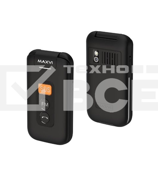 Мобильный телефон Maxvi E5 up черный