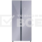 Холодильник LEX LSB520SLGID серебристый двухкамерный 286/174 л морозилка сбоку, No Frost, Side-by-Side, фото 1