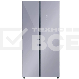 Холодильник LEX LSB520SLGID серебристый двухкамерный 286/174 л морозилка сбоку, No Frost, Side-by-Side