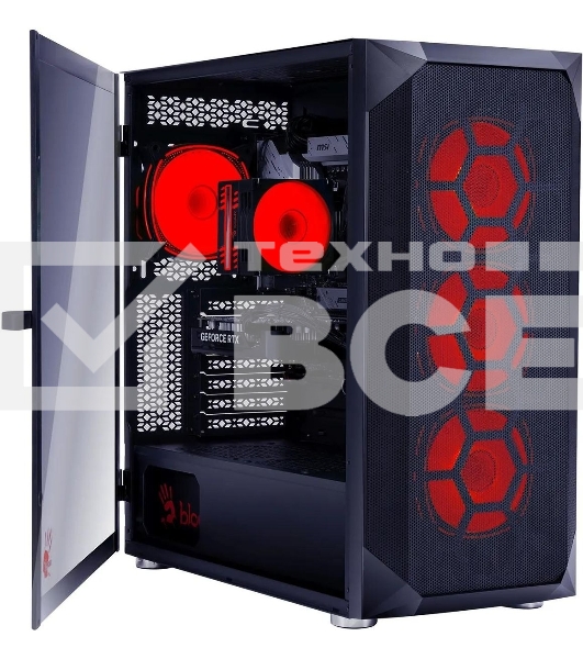 Компьютер Bloody BD-PC RB65C2 MT Ryzen 5 7500F (3.7) 16Gb SSD1Tb RTX4060 8Gb Windows 11 Home 64 GbitEth 650W черный (2086010)