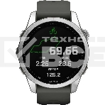 Смарт-часы Garmin Fenix 7s серебристый с графитовым ремешком 42мм, фото2