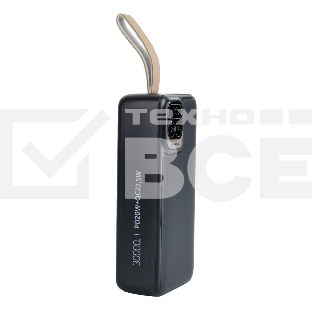 Портативный аккумулятор Perfeo Powerbank Atomic Age 30000 mAh/LED дисплей/PD + QC 3.0/Type-C/2 USB/Выход: 5A, max 22.5WBlack (PF_E1478)