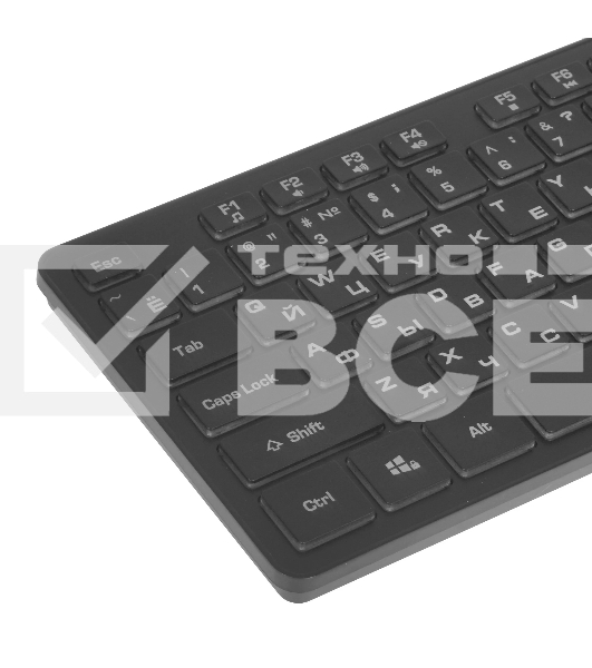 Клавиатура Dialog Katana KK-ML17U BLACK - Multimedia, с янтарной подсветкой клавиш, USB, черная