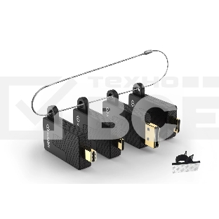 Кольцо Infobit iCable AR11 с переходниками: DP, Mini DP, Mini HDMI и USB C папа на HDMI мама, поддержка 4K30