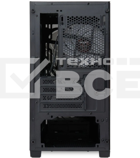 Компьютерный корпус без блока питания HSPD M321, Mesh Mini-tower, черный, slide TG, 0.45 SPCC, 2x140мм ARGb+1x120мм ARGb mATX, mITX 160/340/184мм 2x2.5