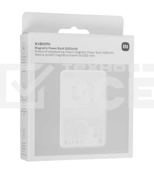 Портативный аккумулятор Xiaomi BHR9303GL 5000mAh 18W 2.4A USB-C беспров.зар. белый