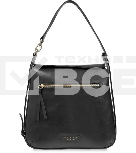 Сумка женская The Bridge Ingrid 04572501/30 черная натур.кожа