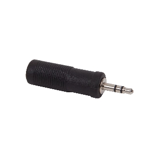 Переходник стерео JACK 1/4'(F)- стерео JACK 1/8'(M) FORCE CFA-051 пластик черного цвета