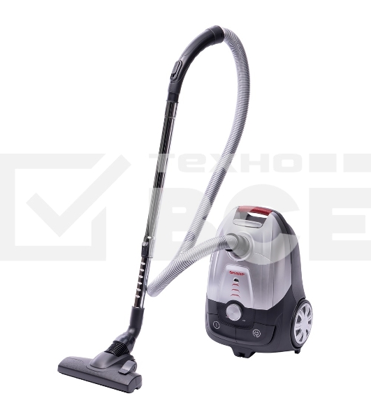 Пылесос Sharp EC-JB19R-S серебристый, 350/1900 Вт, уборка сухая, пылесборник мешок, 2,3 л
