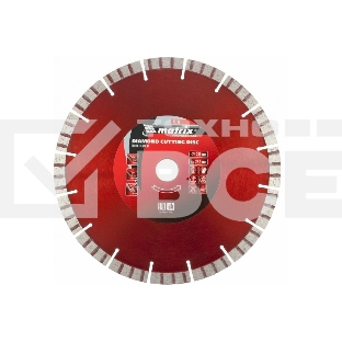 Диск алмазный отрезной MATRIX Турбо-сегментный, 230x22,2 мм, сухая резка MATRIX Professional 73150