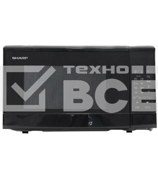 Микроволновая печь Sharp R20GM-BK2 черный, 20 л, 700 Вт, переключатели - сенсор