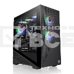 Компьютерный корпус Thermaltake Divider 370 TG ARGB/Black CA-1S4-00M1WN-00 /Win/SPCC/Tempered Glass*1/120mm ARGB PWM Fan*3, фото 1