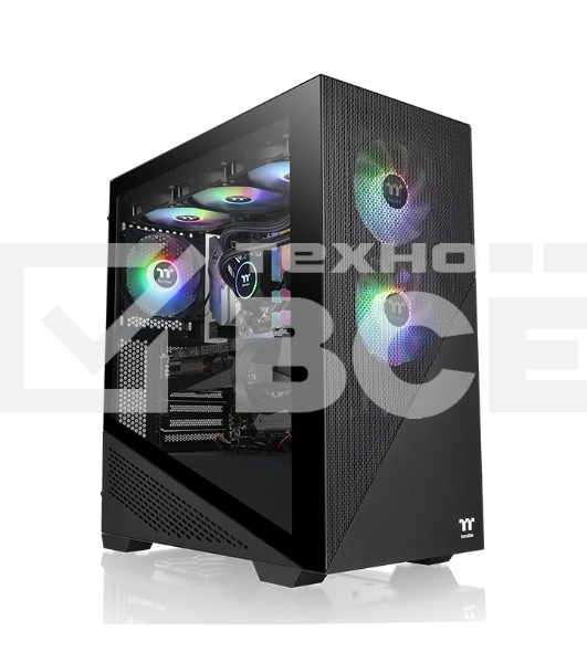 Компьютерный корпус Thermaltake Divider 370 TG ARGB/Black CA-1S4-00M1WN-00 /Win/SPCC/Tempered Glass*1/120mm ARGB PWM Fan*3
