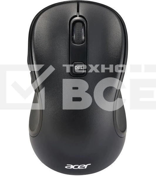 Мышь беспроводная Acer OMR303 черный, 1600 dpi, радиоканал, USB, кнопки - 6