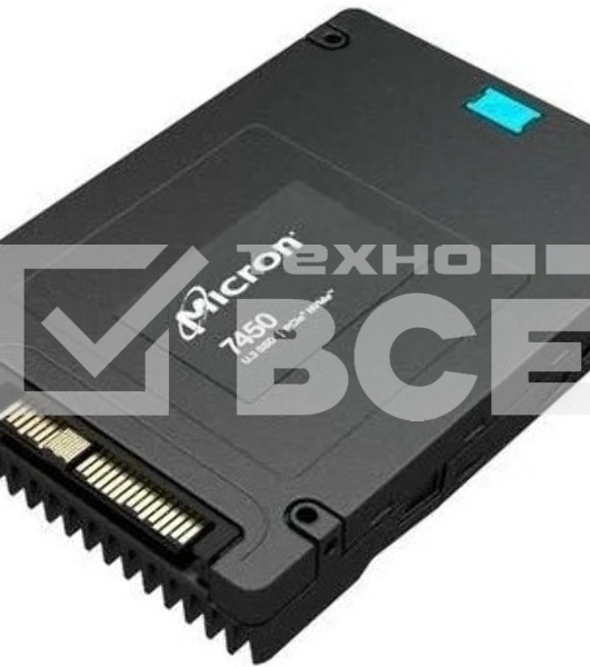Накопитель SSD Micron 7450 MAX, 3200Gb, U.3, PCIe 4.0 x4, NVMe, R/W 6800/5300