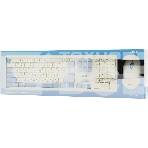 Клавиатура + мышь Acer OCC205 беспроводной USB, 1200 dpi, белый/голубой, фото2