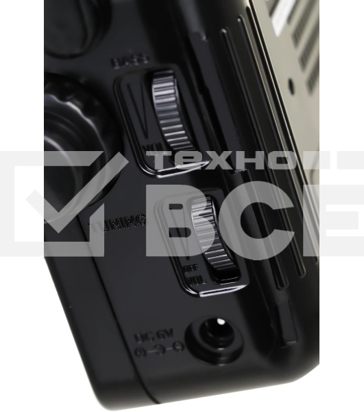Радиоприемник портативный Сигнал РП-233BT черный USB microSD