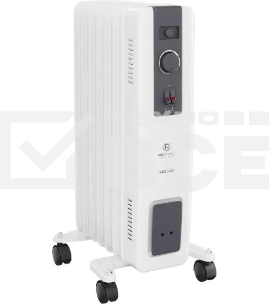 Радиатор масляный Royal Clima ROR-FR7-1500M 1500Вт белый/черный