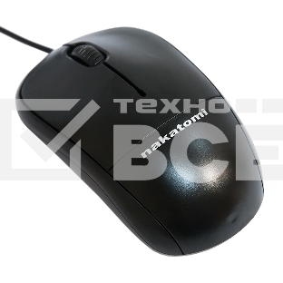 Мышь проводная Nakatomi MON-05U черный, 1000 dpi, USB, кнопки - 3