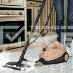 Пароочиститель напольный Kitfort КТ-9188 2000Вт бежевый/черный, фото2