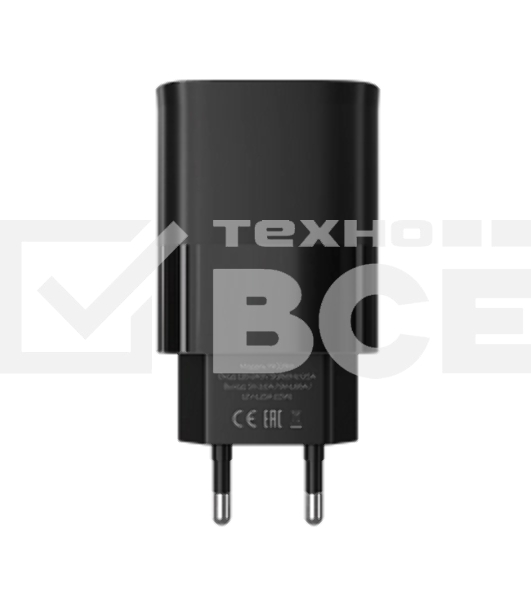 Сетевое зарядное устройство MORE CHOICE (4620202553416) NC09m 1USB 3.0A QC3.0 15W, черный