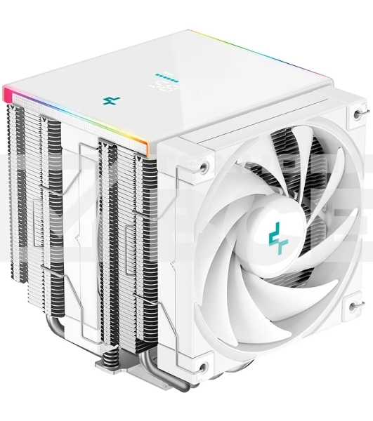Кулер для процессора DEEPCOOL AK620 DIGITAL SE WH LGA20XX/1700/1200/115X/AM5/AM4 (9шт/кор, TDP 260W, PWM, DUAL Fan 120мм, 6 тепл. трубок, ARGb, белый) RET (R-AK620-WHADMN-GJD)
