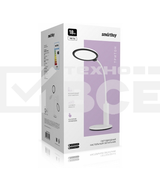 Настольный светильник Smartbuy (SBL-DL-18-r-w) 18W/4000K