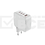 Сетевое зарядное устройство OLMIO Type-C х 3, 100W, QC3.0, PowerDelivery3.0, GAN, PPS, белое, фото 1