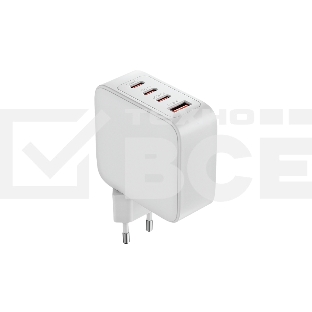 Сетевое зарядное устройство OLMIO Type-C х 3, 100W, QC3.0, PowerDelivery3.0, GAN, PPS, белое