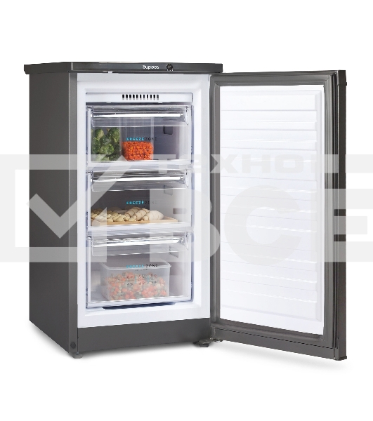 Морозильная камера Бирюса W412 графит, 80л, 3 ящика