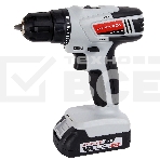 Дрель-шуруповерт аккумуляторная ИНТЕРСКОЛ ДА-10/18ЭР 35 ПРОМО, 18В, 1400 об/мин, с 2 АКБ 2 Ач и ЗУ, фото 1