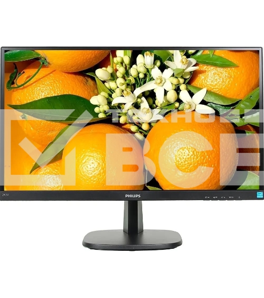 Монитор 23.8' Philips 243V7QDAB/00 IPS 1920x1080, 75 Гц, 4 мс, 16:9, 250 кд/м2, 1xHDMI, 1xDVI, 1xVGA, 1x3.5 мм, черный
