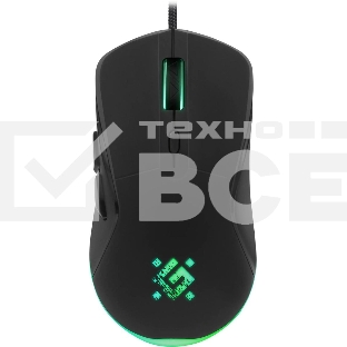 Мышь проводная Defender Arga GM-049 черный, 3600 dpi, USB, кнопки - 6