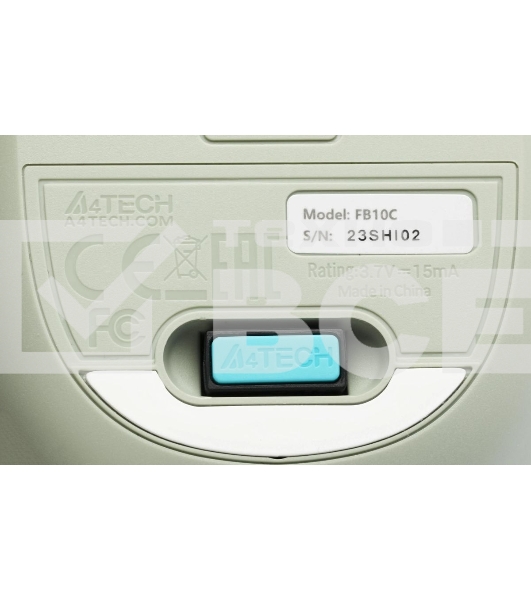 Мышь беспроводная A4Tech Fstyler FB10C зеленый, 2000 dpi, радиоканал, Bluetooth, USB, кнопки - 4