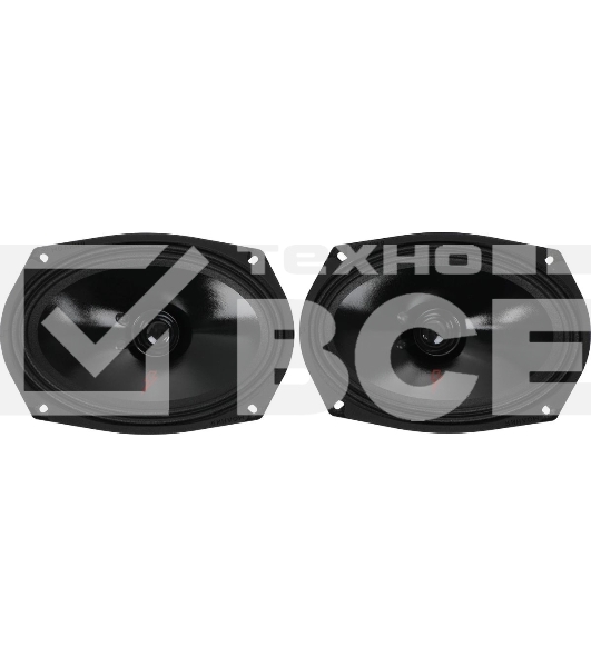 Колонки автомобильные Ural Молния АС-МЛ69 (без решетки) 200Вт 94дБ 4Ом 15x23см (6x9дюйм) (ком.:2кол.) широкополосные однополосные