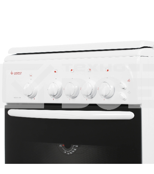 Плита газовая Gefest ПГ 3200-06 белый, конфорок 4 шт, духовка 42 л, 50 см x 85 см x 57 см