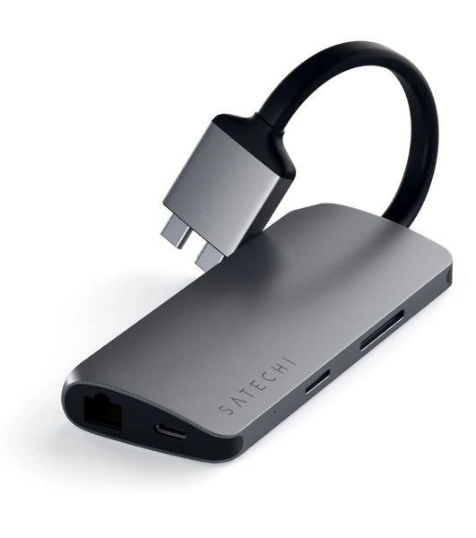 Док-станция Satechi ST-TCDMMAM, USB Type-C, USB/USB Type-C/HDMI/RJ-45,SD/microSD,USB Type-C