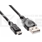 Кабель USB 2.0 A-->mini-B 5P (3,0м) чёрный, Telecom <TC6911BK-3.0M>, фото 1