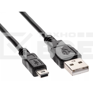 Кабель USB 2.0 A-->mini-B 5P (3,0м) чёрный, Telecom <TC6911BK-3.0M>