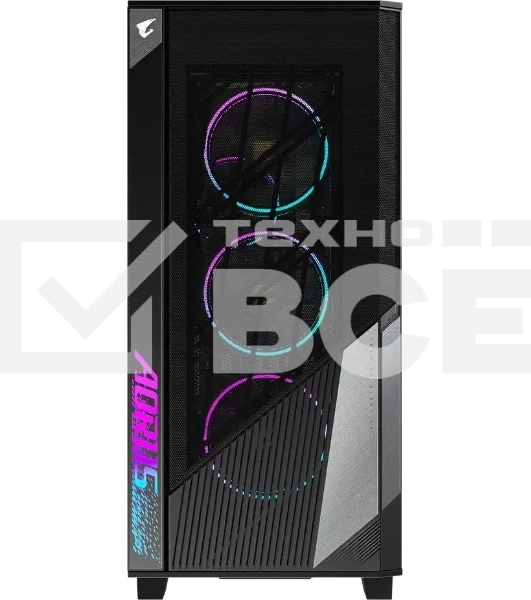 Компьютерный корпус Gigabyte AORUS AС500G черный без БП ATX 4x120mm 4x140mm 2xUSB3.0 1xUSB3.1 audio bott PSU