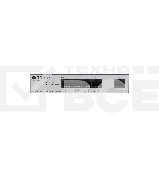 Коммутатор Unmanaged Switch 4x1000Base-T PoE, 1x1000Base-T, PoE Budget 60W, Long-range PoE up to 250m, metal case