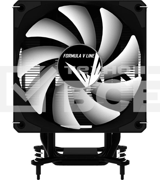 Кулер Aerocool / Formula Ice Burg EX ARPW 6P ARGB черный 120мм алюминий+медь 1600rpm 34db 4-pin 220W 155мм