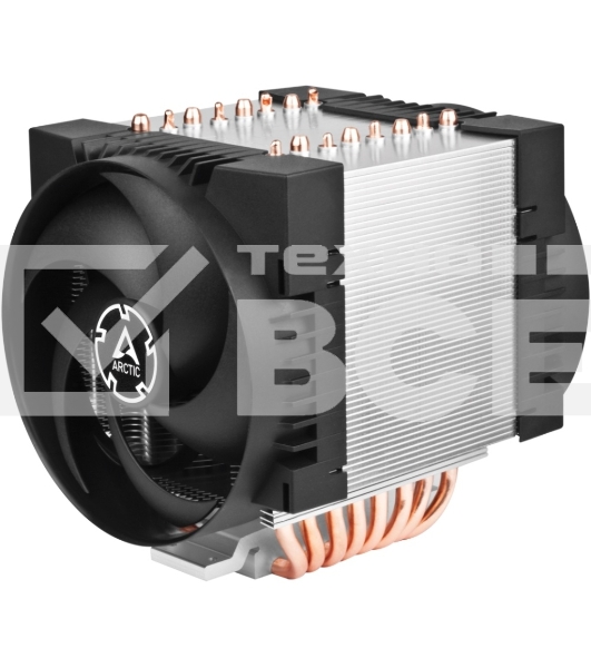Вентилятор для процессора Arctic Freezer 4U-M Rev. 2 серебристый/черный, 120 мм, алюминий/медь, 2300 об/мин, 40 дБ, 4 pin, 350 Вт, 145 мм