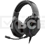 Наушники с микрофоном Oklick HS-L600G черный 2.2м мониторные USB оголовье (1939588), фото 1