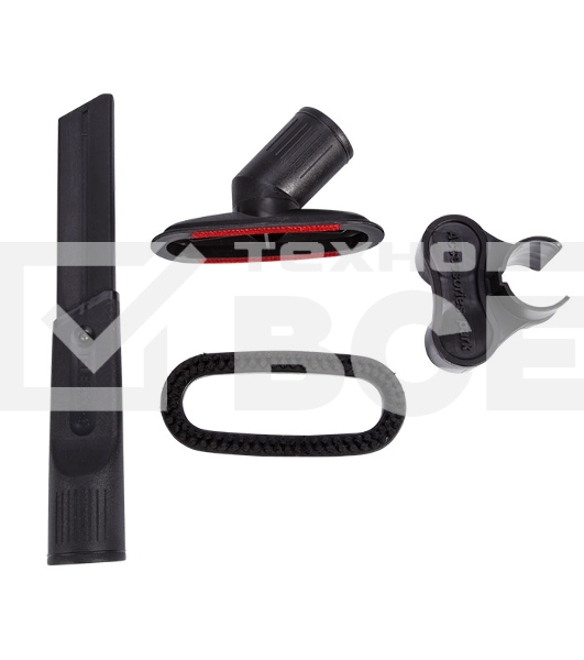 Пылесос Delta LUX DL-0846 черый/красный, 420/ 2400Вт, уборка сухая, пылесборник контейнер 2л