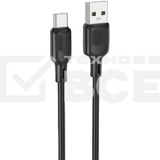 Кабель BOROFONE (6941991115554) BX113 USB 3.0A для Type-C черный 3 м