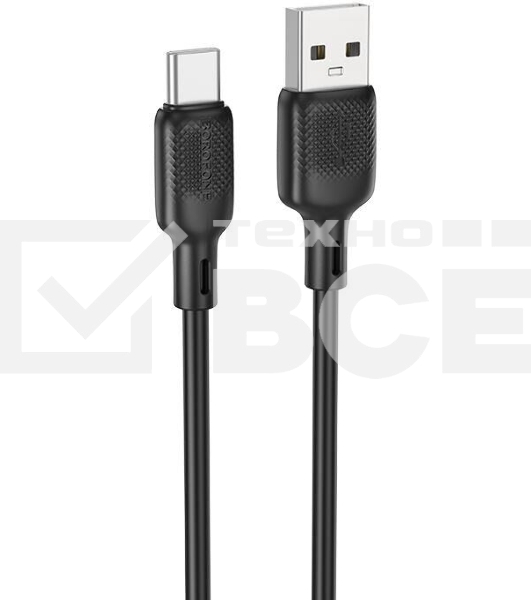 Кабель BOROFONE (6941991115554) BX113 USB 3.0A для Type-C черный 3 м