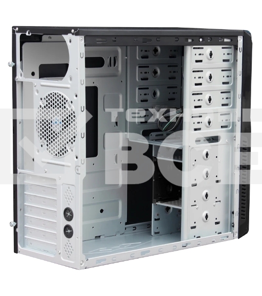 Компьютерный корпус MidiTower Powerman BA833 черный (без блока питания)